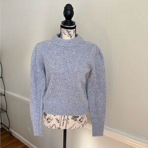 J. Crew Soft Heather Blue Turtleneck Sweater